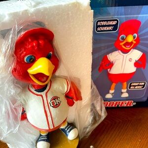 Oklahoma City Redhawks Cooper Baseball Bobblehead 7½" Mascot MiLB Team NIB